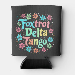 Porta-lata Floral Sutil Anti Trump 8647 Anti Maga