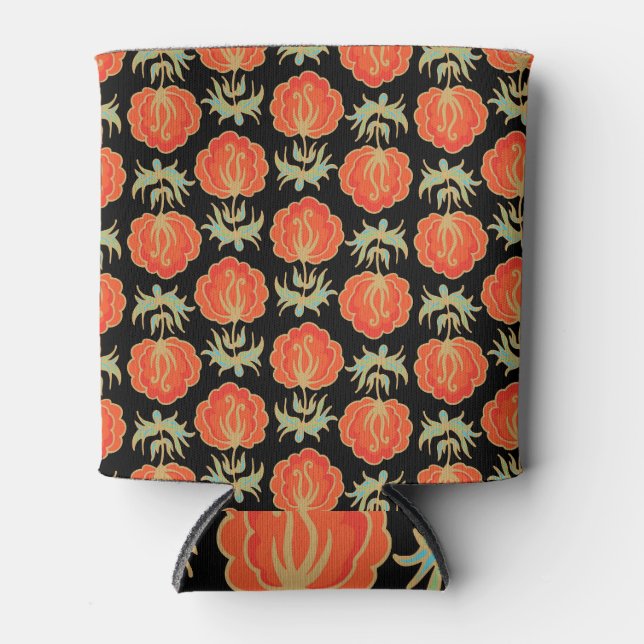 Porta-lata Floral Vintage Padrão Invisível (Frente)