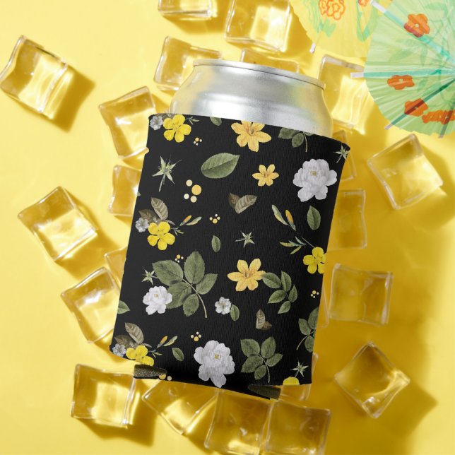 Porta-lata Flores Amarelas e Rosas Brancas 2 (Verão in situ)