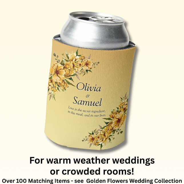 Porta-lata Flores Amarelas Ouros de resfriamento (Criador carregado)