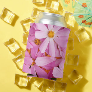 Porta-lata Flores Cor-de-Rosa