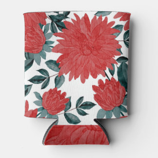 Porta-lata Flores de Prados: Vintage Watercolor Sem Costura