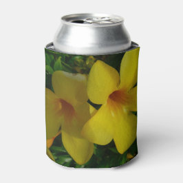 Porta-lata Flores de Trombeta Dourada II Tropical