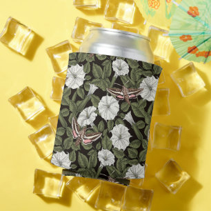 Porta-lata Flores-lua e mariposas esfinas