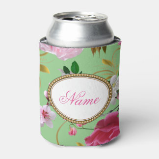 Porta-lata Flores Rosa Nomeadas