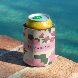Porta-lata Flores Rosa, Padrão De Flores, Seu Nome