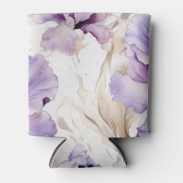 Porta-lata Flores Roxas De Creme Iris