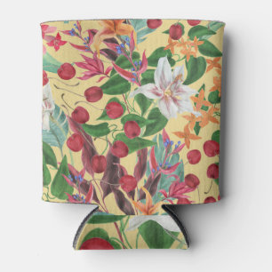 Porta-lata Flores Tropicais Cereja: Patte Sem Costura De Aqua