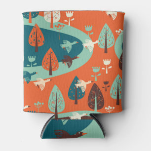 Porta-lata Floresta Gesa: Cena Natureza da Vintagem