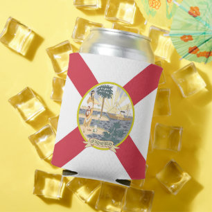 Porta-lata Flórida Flag: O Estado Sunshine dos Floridianos