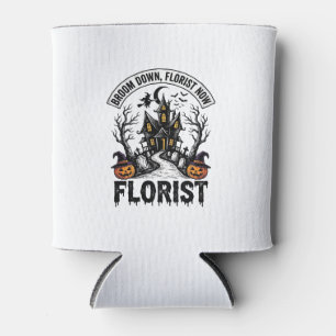 Porta-lata Florista de Halloween Bruxa Camisa Vintage Casa As