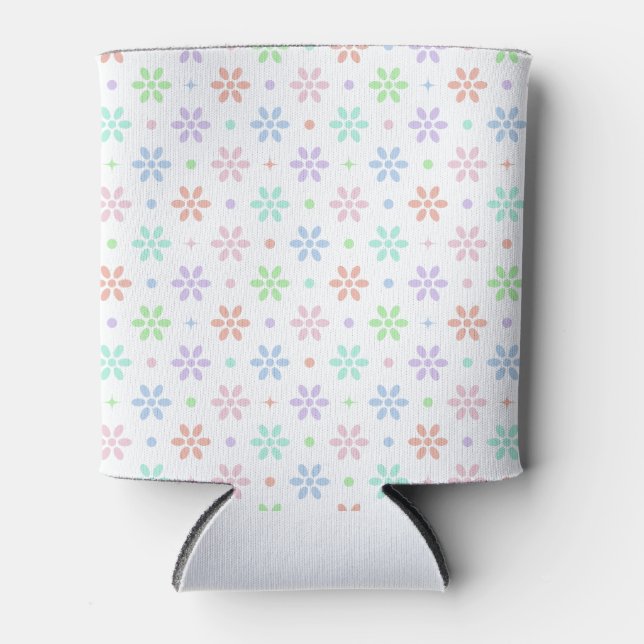 Porta-lata Flowers, Dots & Sparkles (Frente)