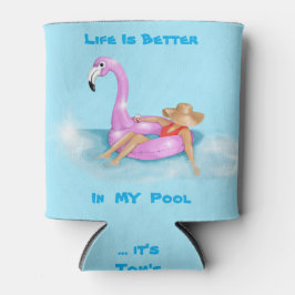 Porta-lata Flutuando na Piscina em Flamingo Float, C, rosa-qu