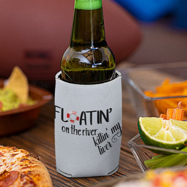 Porta-lata Flutuando no Rio Tubulação Engraçada de Verão (Criador carregado)