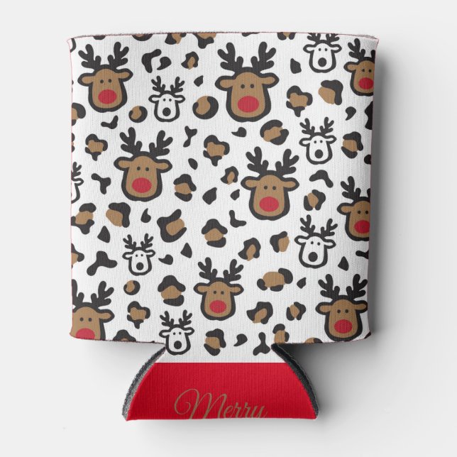 Porta-lata Fofo de rena (Frente)