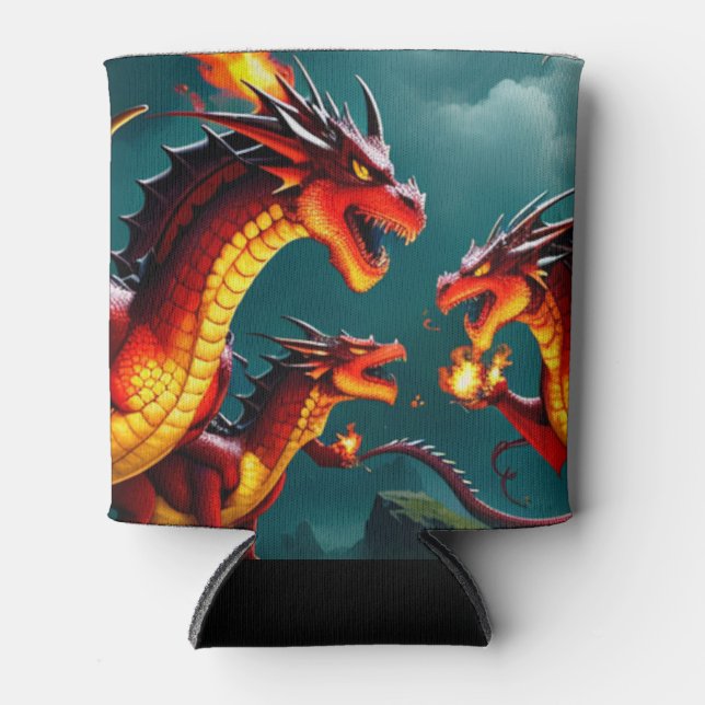 Porta-lata Fogo do Dragão (Frente)