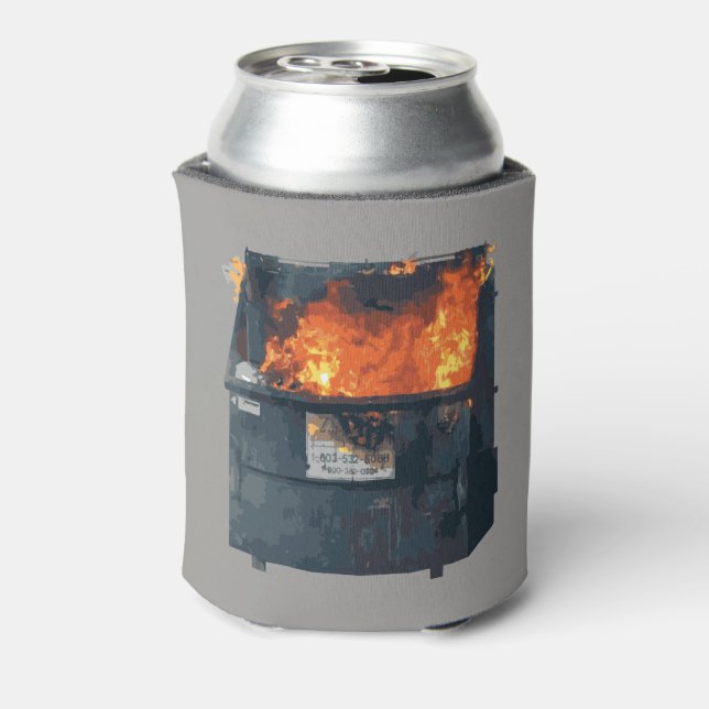 Porta-lata Fogo no Lixo - bagunça engraçada (Can Back)