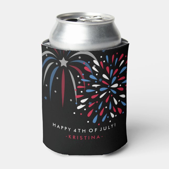 Porta-lata Fogos de artifício festivos Personalizados em 4 de (Can Front)