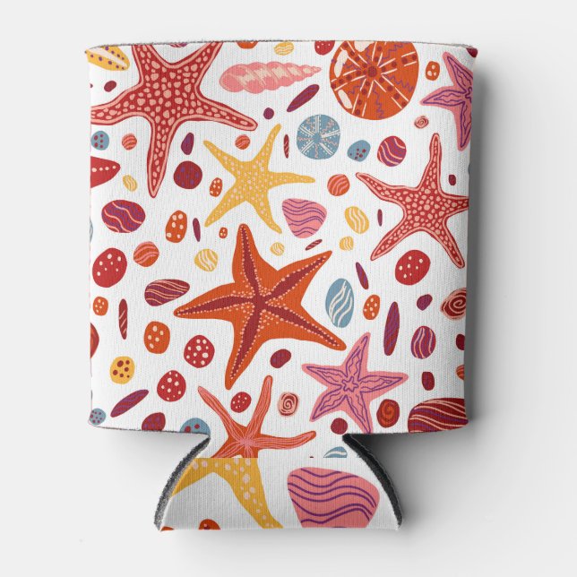 Porta-lata Fogos De Estrelas, Conchas, Pedras Sem Olhos. (Frente)