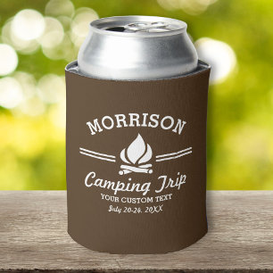 Porta-lata Fogueira feita sob encomenda retro da viagem de