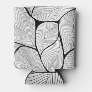 Porta-lata Folhagem de folhas, padrão de fundo sem costura.