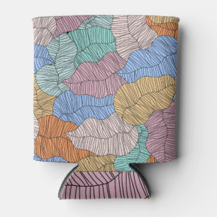 Porta-lata Folhas coloridas: fundo de pintura de abstrato.