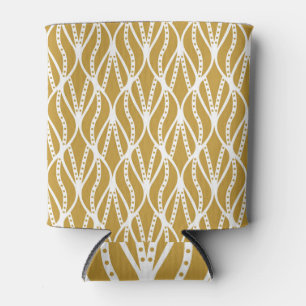Porta-lata Folhas de Art Deco, padrão clássico sem costura.