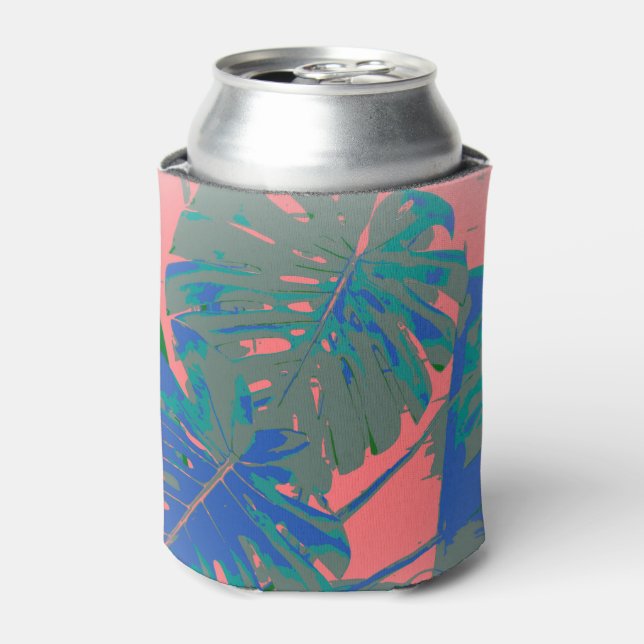 Porta-lata Folhas de Monstera Tropicais (Can Front)