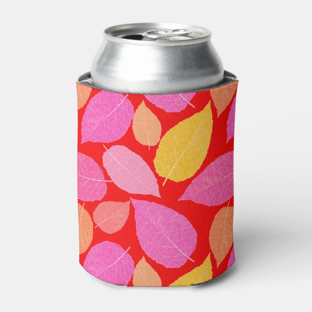 Porta-lata Folhas de outono. (Can Front)