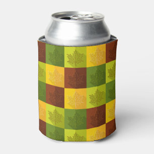 Porta-lata Folhas de outono, castanho, ouro, verde
