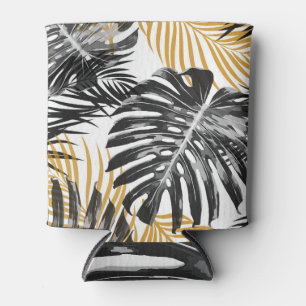 Porta-lata Folhas de Palma Tropicais: Chic Floral