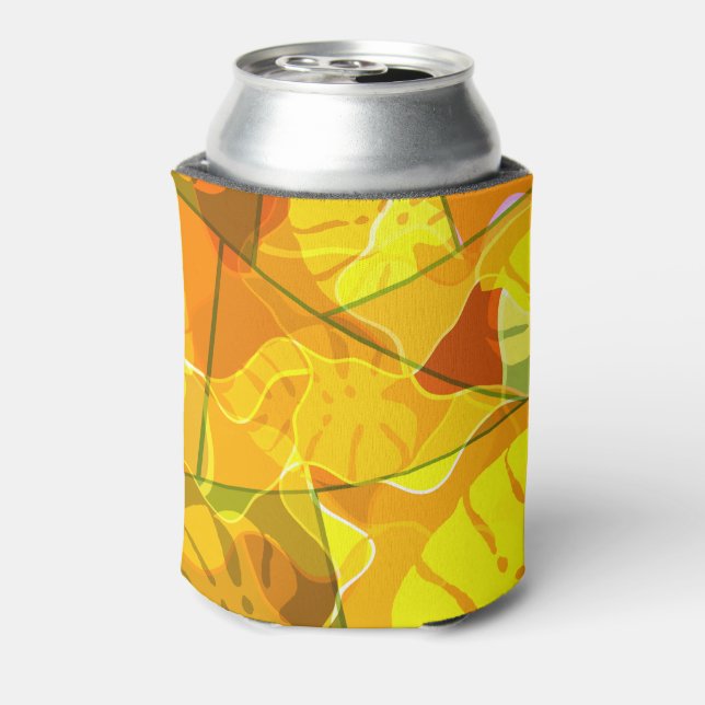 PORTA-LATA FOLHAS TROPICAIS ABSTRATAS (Can Back)