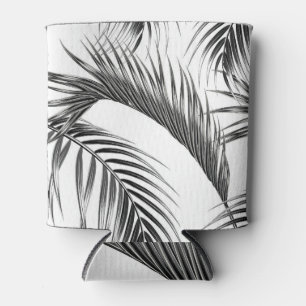 Porta-lata Folhas tropicais de palma, selva sem costura.