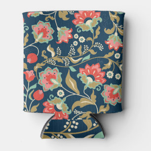 Porta-lata Folk Floral Colorful: Desenho Mão Sem Costura