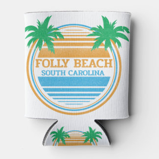 Porta-lata Folly Beach South Carolina Palm Trees