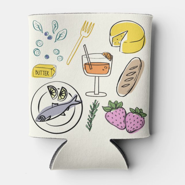 Porta-lata Foodie Minimalista (Frente)