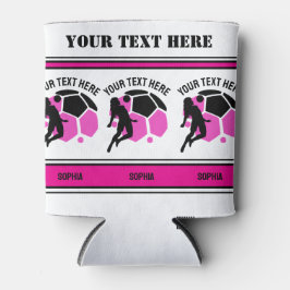 Porta-lata Football Birthday Gift, Football Women Girl Player