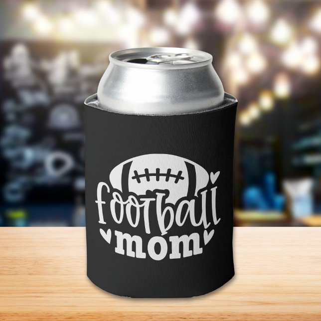 Porta-lata Football Mom, Funny Mom of The Football (Criador carregado)
