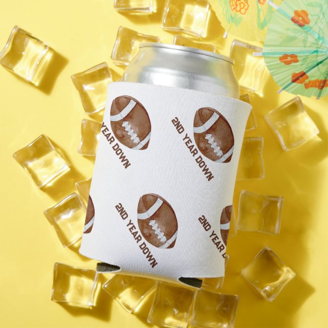 Porta-lata Football second year down boy birthday  (Verão in situ)