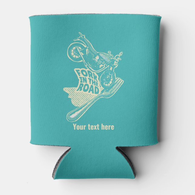 Porta-lata Fork no acidente de moto rodoviário (Frente)