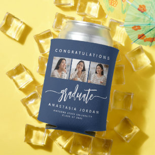 Porta-lata formando Azul De Parabéns De 3 Fotografias 2025