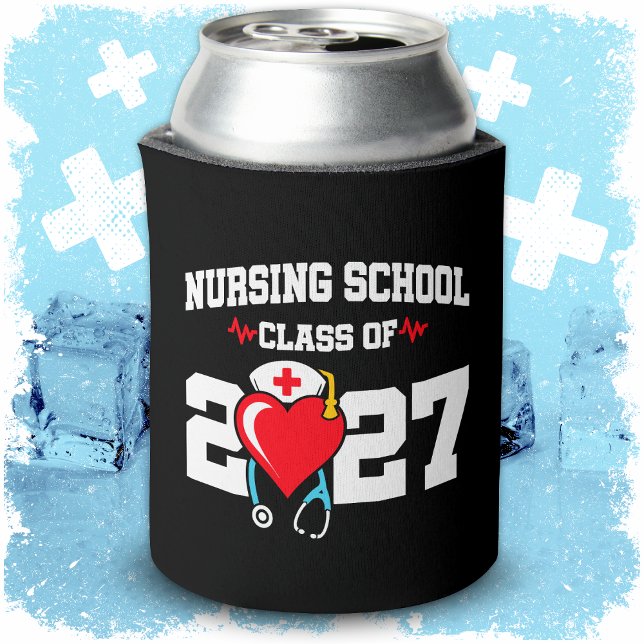 Porta-lata Formando de Enfermagem na Escola 2027 (Criador carregado)