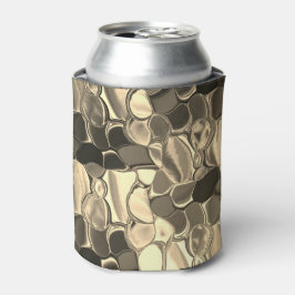 Porta-lata Formas arredondadas em cor de bronze ou bege, bril