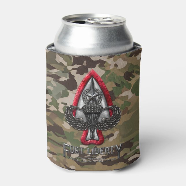 Porta-lata Fort Liberty Camo pode resfriar (Can Front)