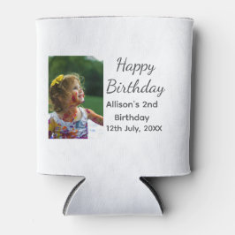 Porta-lata Foto: Apelido clássico moderno data feliz aniversá