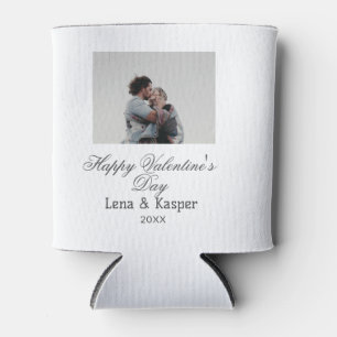 Porta-lata foto de casal feliz dia dos namorados moderna simp
