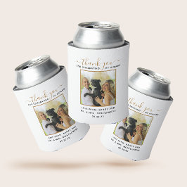 Porta-lata Foto de casamento personalizada com animal de esti