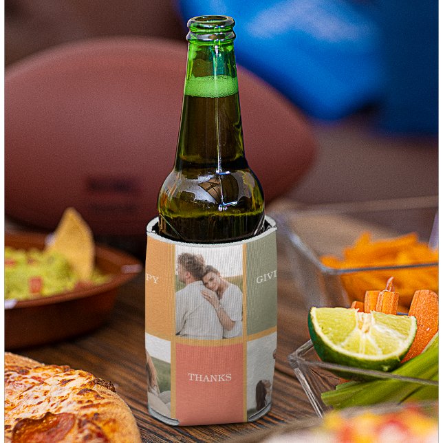 Porta-lata Foto de Colagem da Família Moderna | Ação de Graça (Criador carregado)