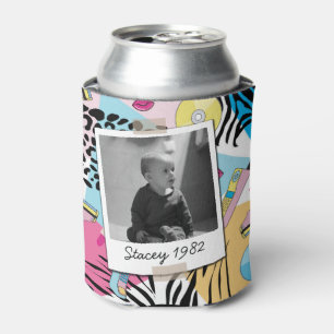 Porta-lata Foto de Vintage com aniversário de 40 anos de 80s