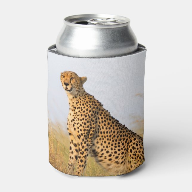 Porta-lata Foto do amante do gato Cheetah (Can Front)